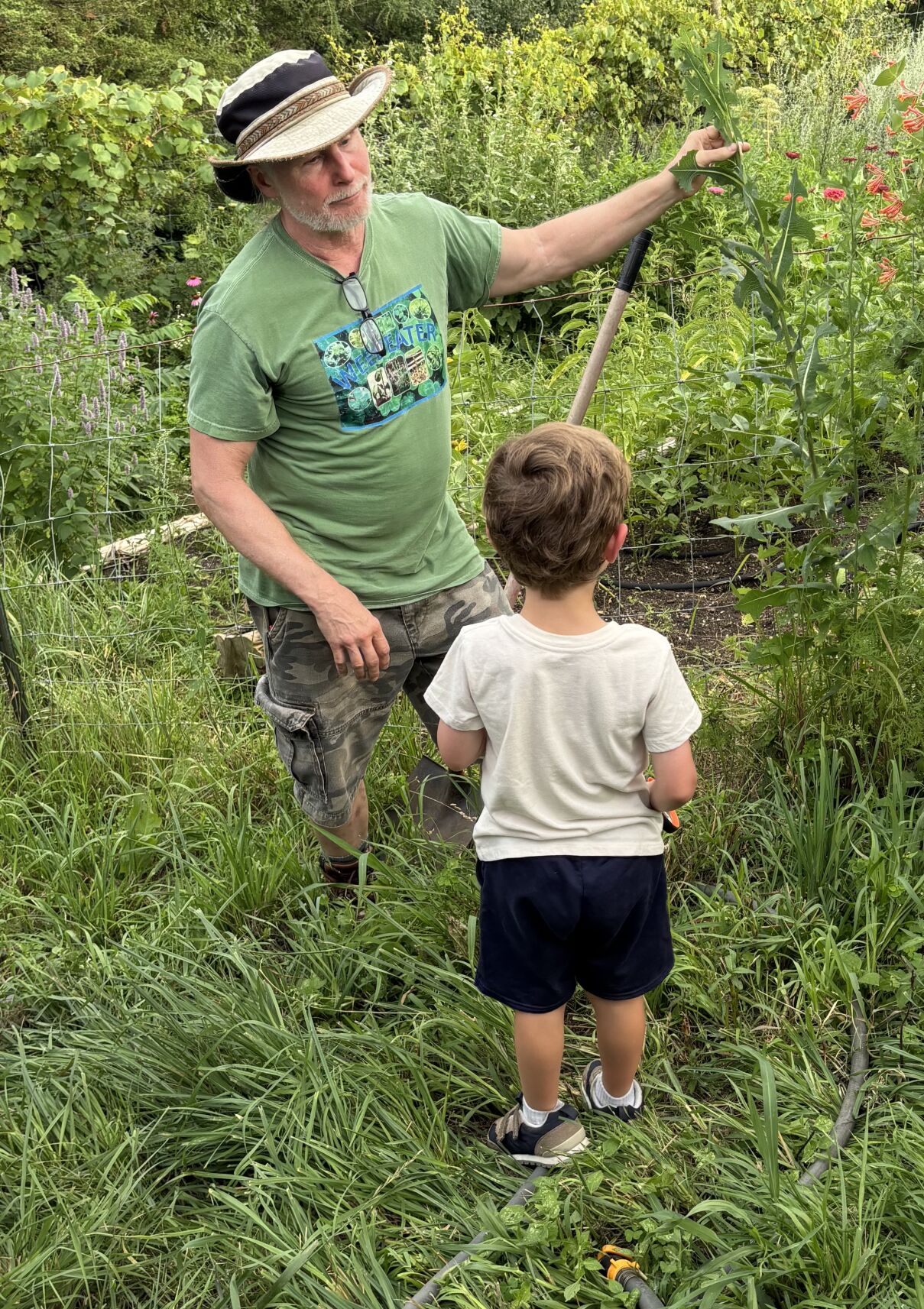 Russ Lake at the garden walk.